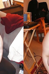 big ladies, clad and disrobed