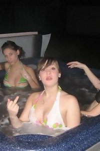 Passionate, curvaceous girl teasingly unwrapping her underwear